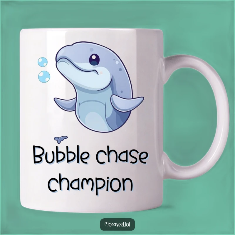 Funny Playful Moray Eel Bubble Mug: Whimsical Ocean Gift