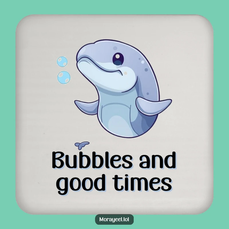 Funny Playful Moray Eel Bubble Coaster: Protect Surfaces with Humor