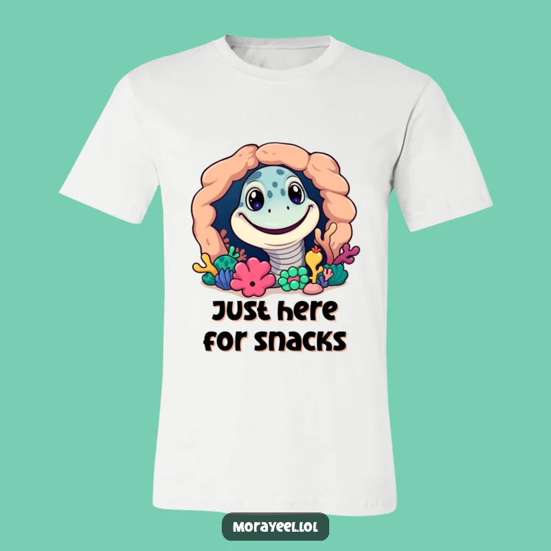 Funny Grinning Moray Eel T-Shirt: Ocean Life Gift for Reef Enthusiasts