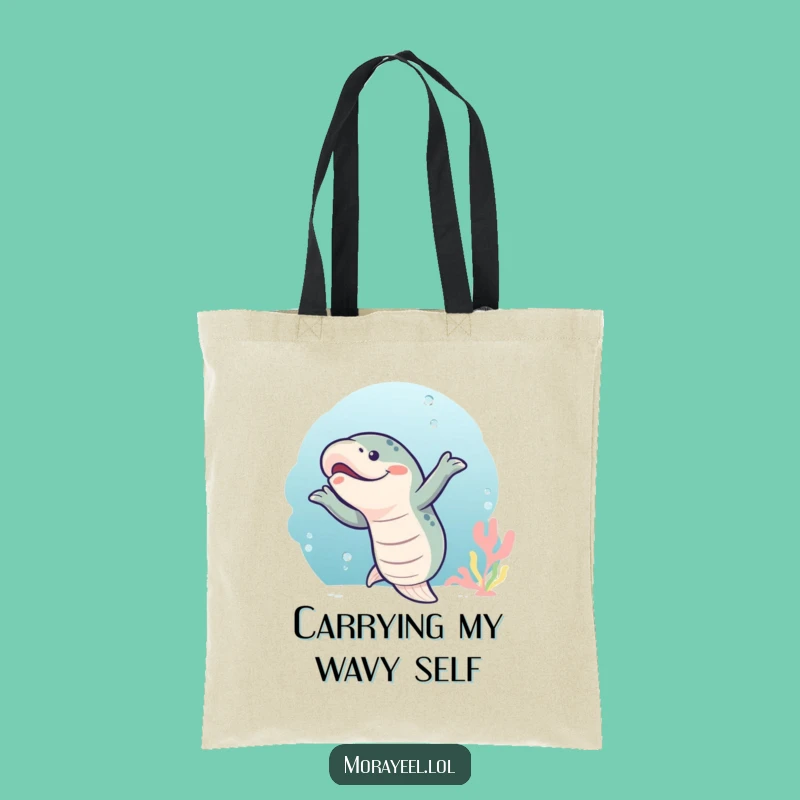 Funny Wiggly Moray Eel Dance Tote Bag: Carry Your Laughs in Style
